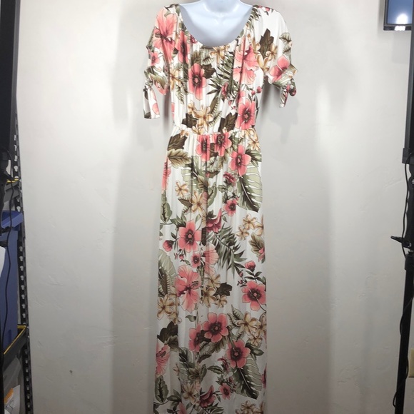 Vibe Sportswear floral maxi dress size 1X - Picture 4 of 6
